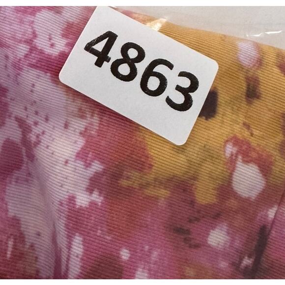 Ann Taylor LOFT 2 Short Skirt Pockets Pink Yellow White Floral Watercolor Print - Picture 10 of 10